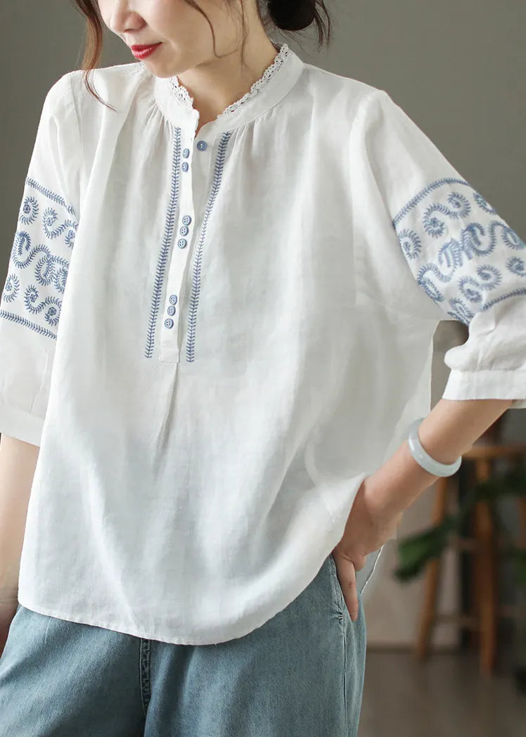 A Vintage Style Blouse with Delicate Timeless Details