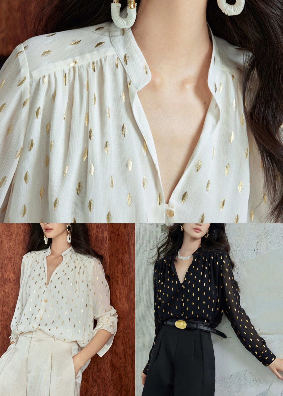 Well Tailored Blouse with a Graceful Silhouette