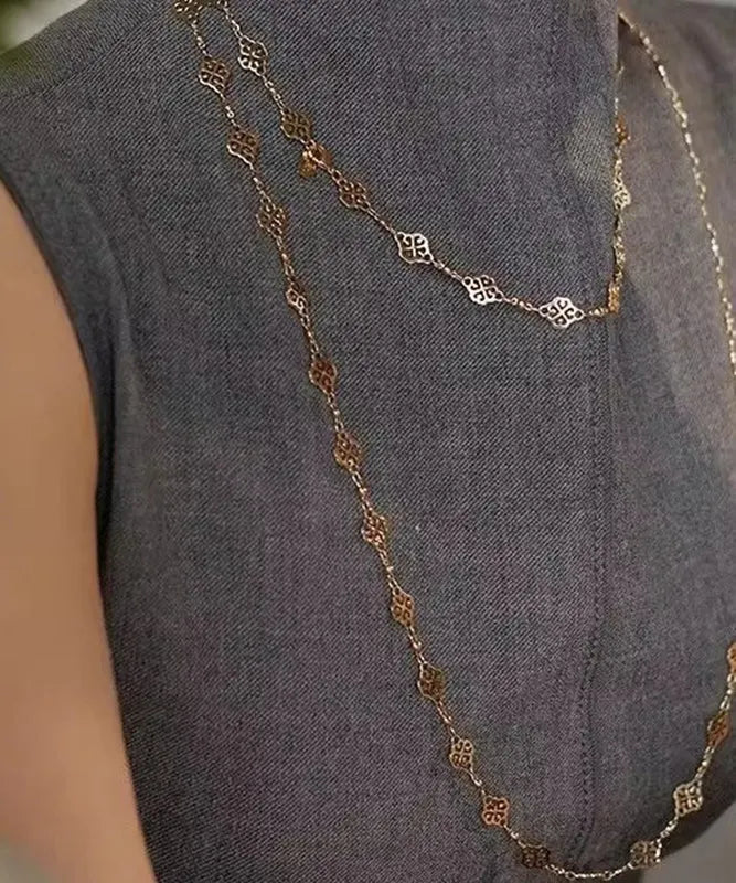 Vintage Handmade Gold Necklace