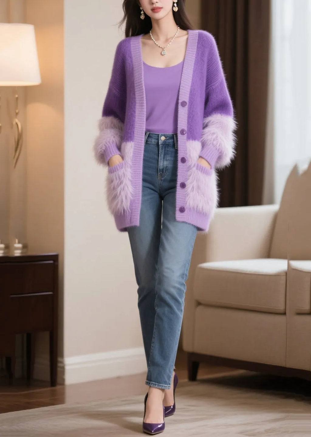 Vintage Inspired Cardigan with a Contemporary Edge