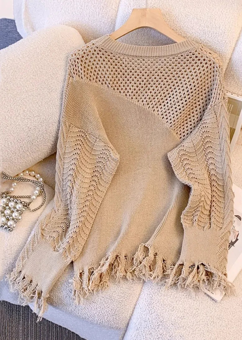 A Vintage Style Sweater with Delicate Timeless Details