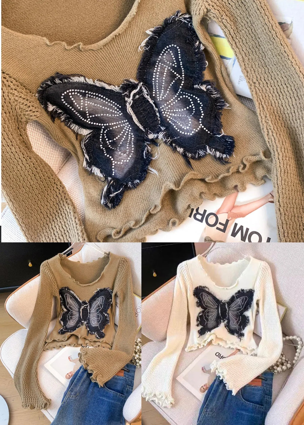 A Vintage Style Sweater with Delicate Timeless Details