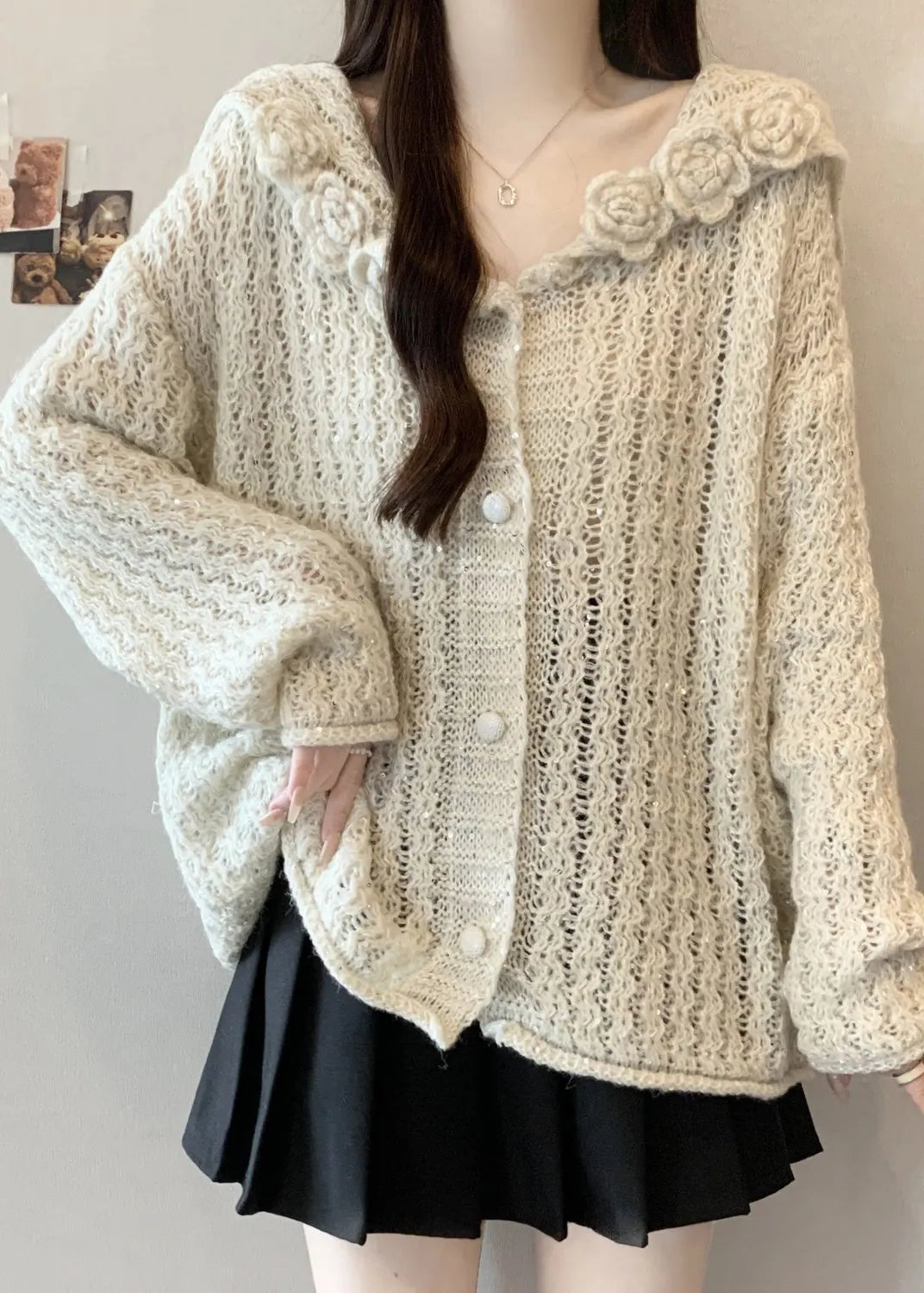 Vintage Inspired Cardigan with a Contemporary Edge
