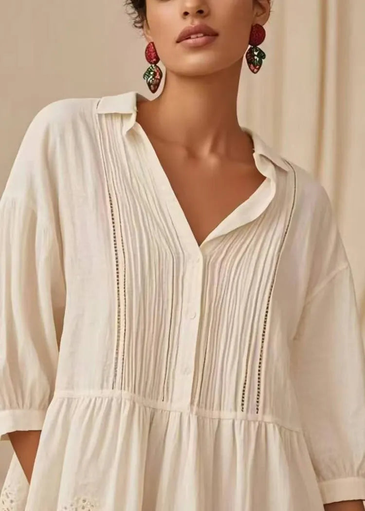 A Vintage Style Blouse with Delicate Timeless Details