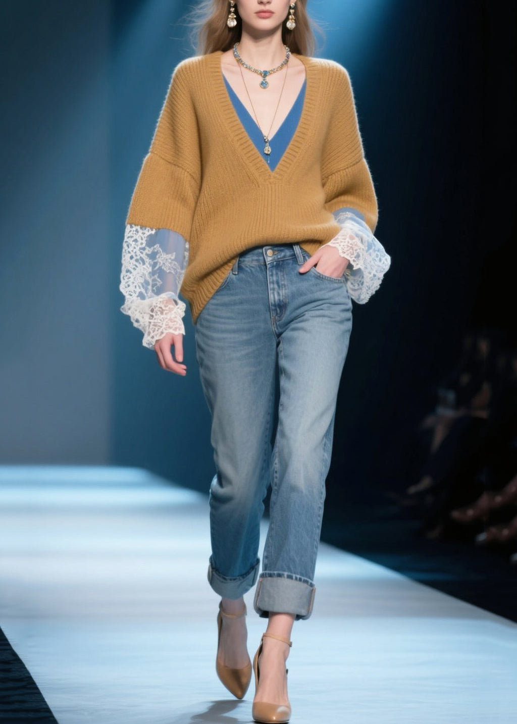 Vintage Inspired Sweater with a Contemporary Edge