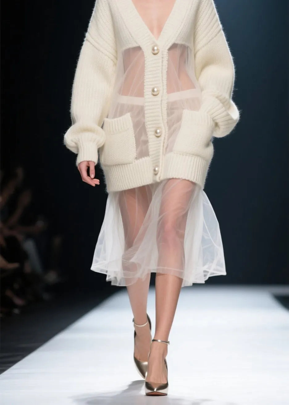 Vintage Inspired Cardigan with a Contemporary Edge