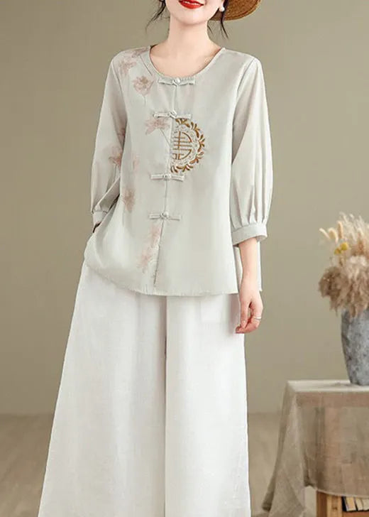 A Vintage Style Shirt with Delicate Timeless Details