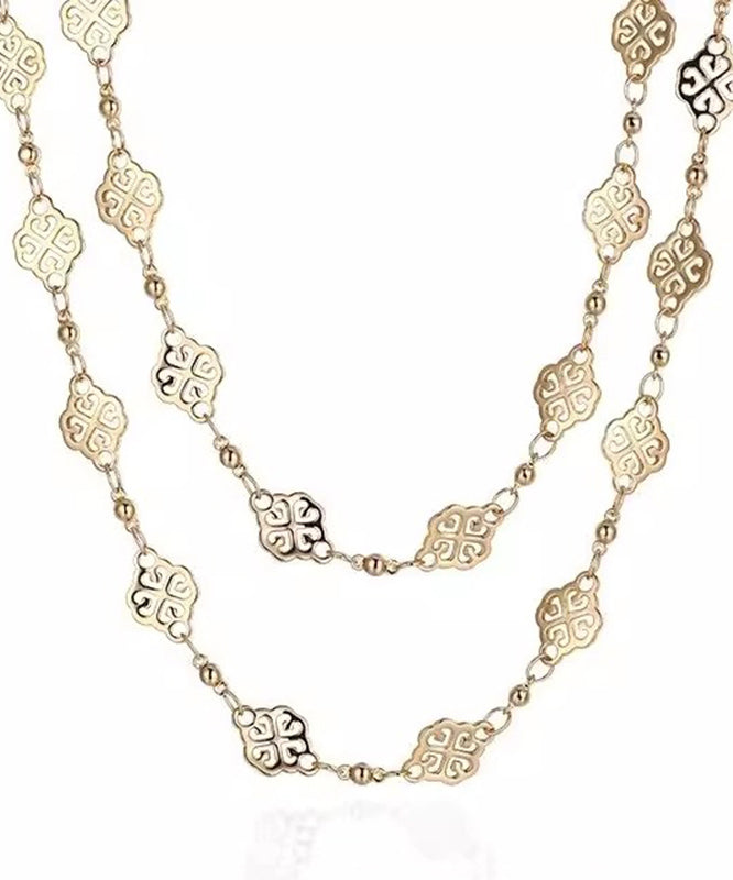 Vintage Handmade Gold Necklace