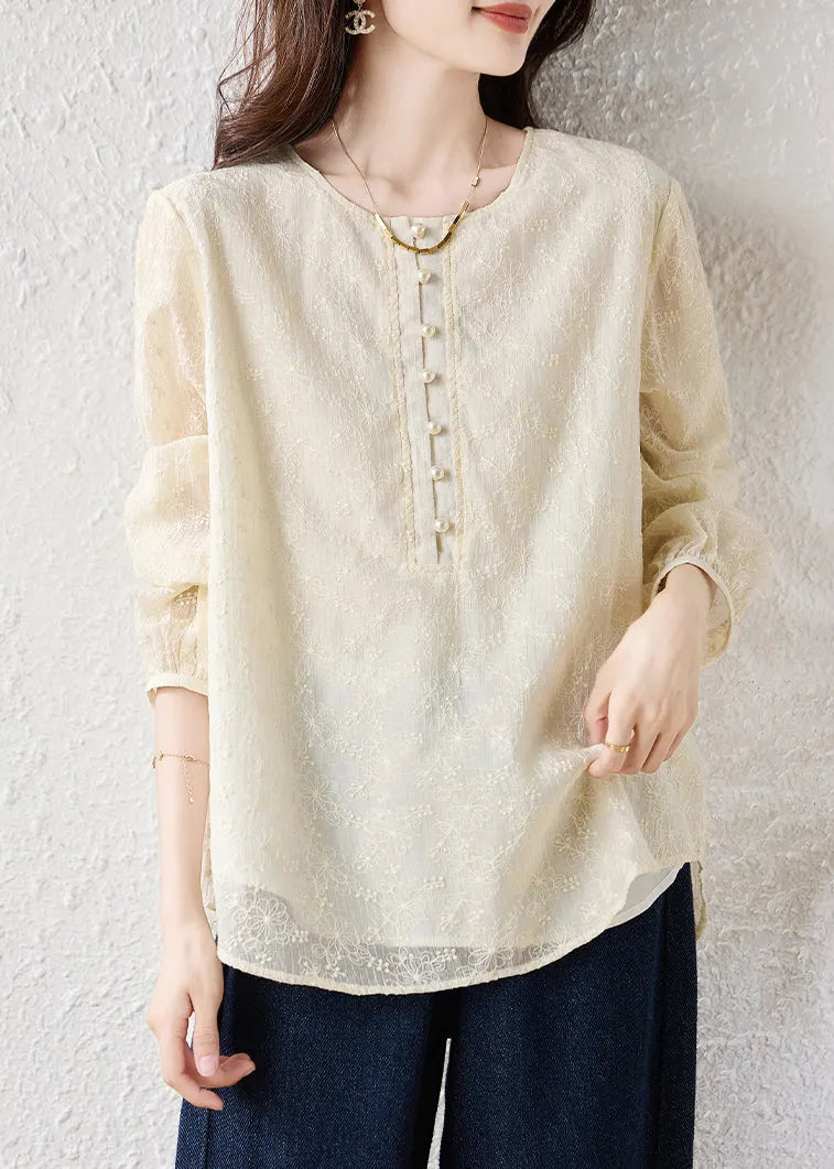 A Vintage Style Blouse with Delicate Timeless Details