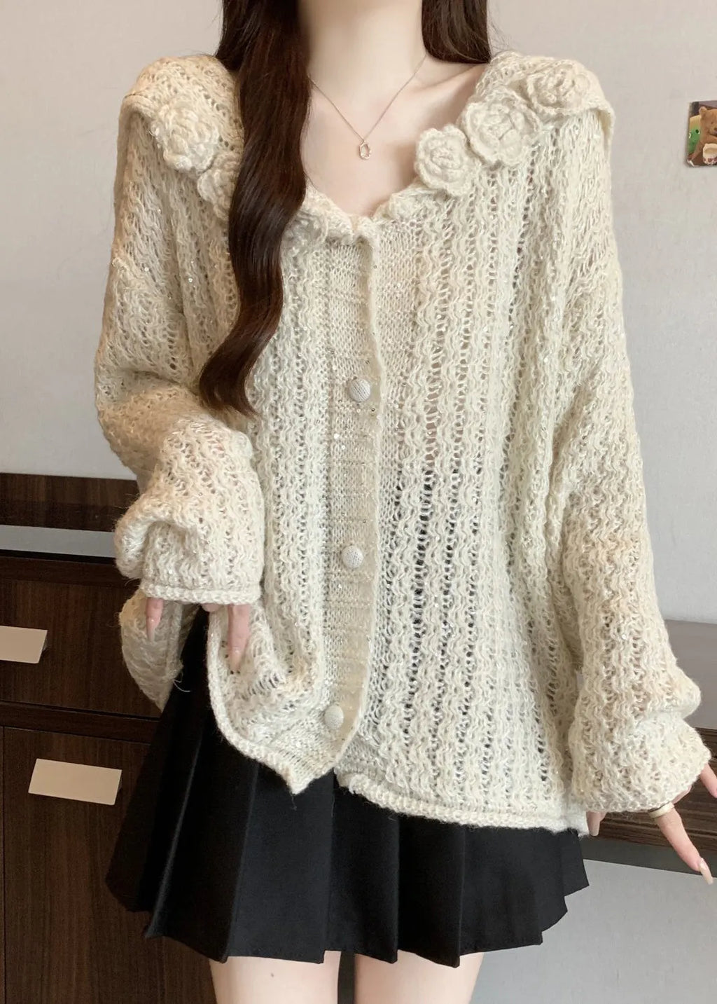 Vintage Inspired Cardigan with a Contemporary Edge