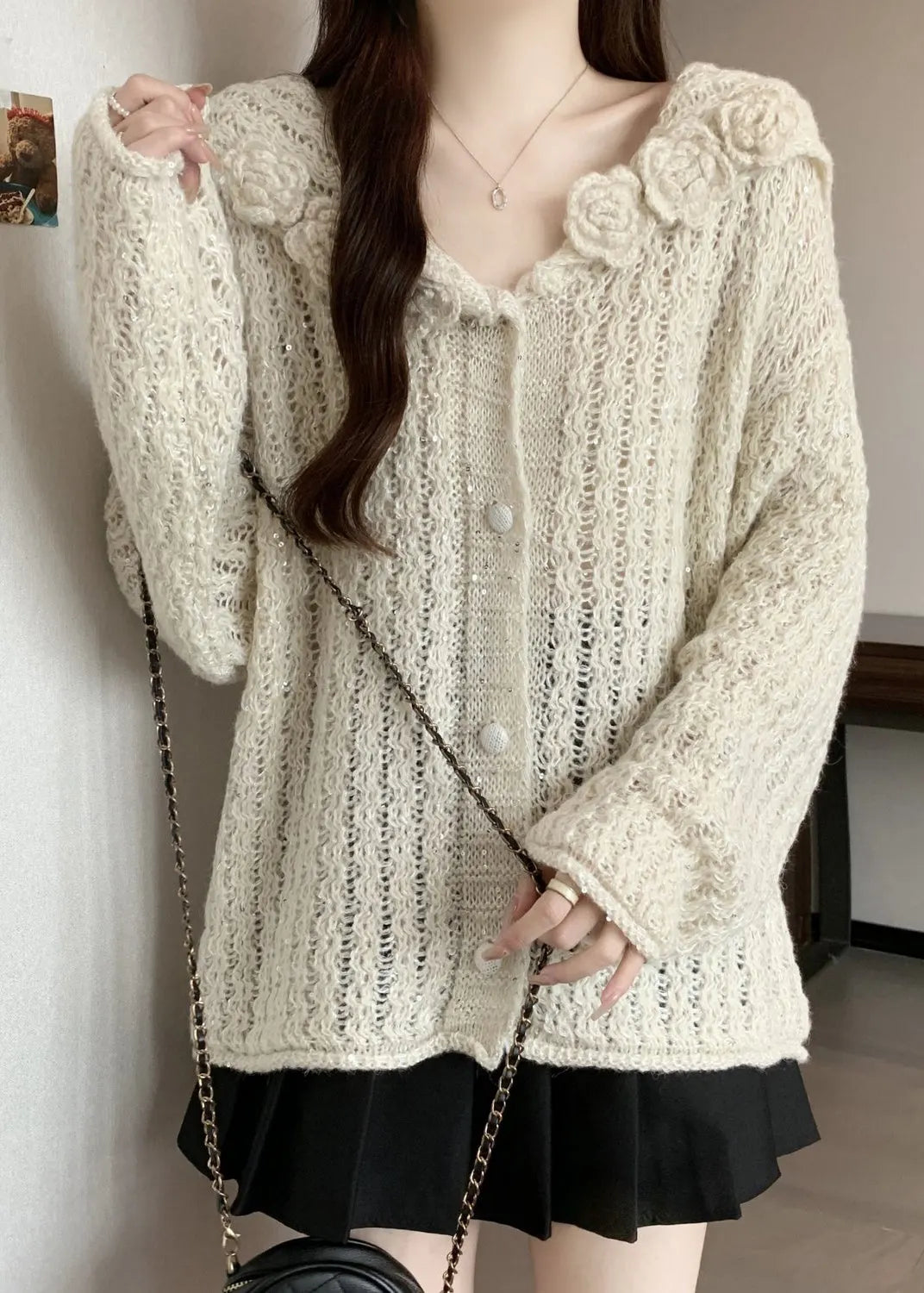 Vintage Inspired Cardigan with a Contemporary Edge