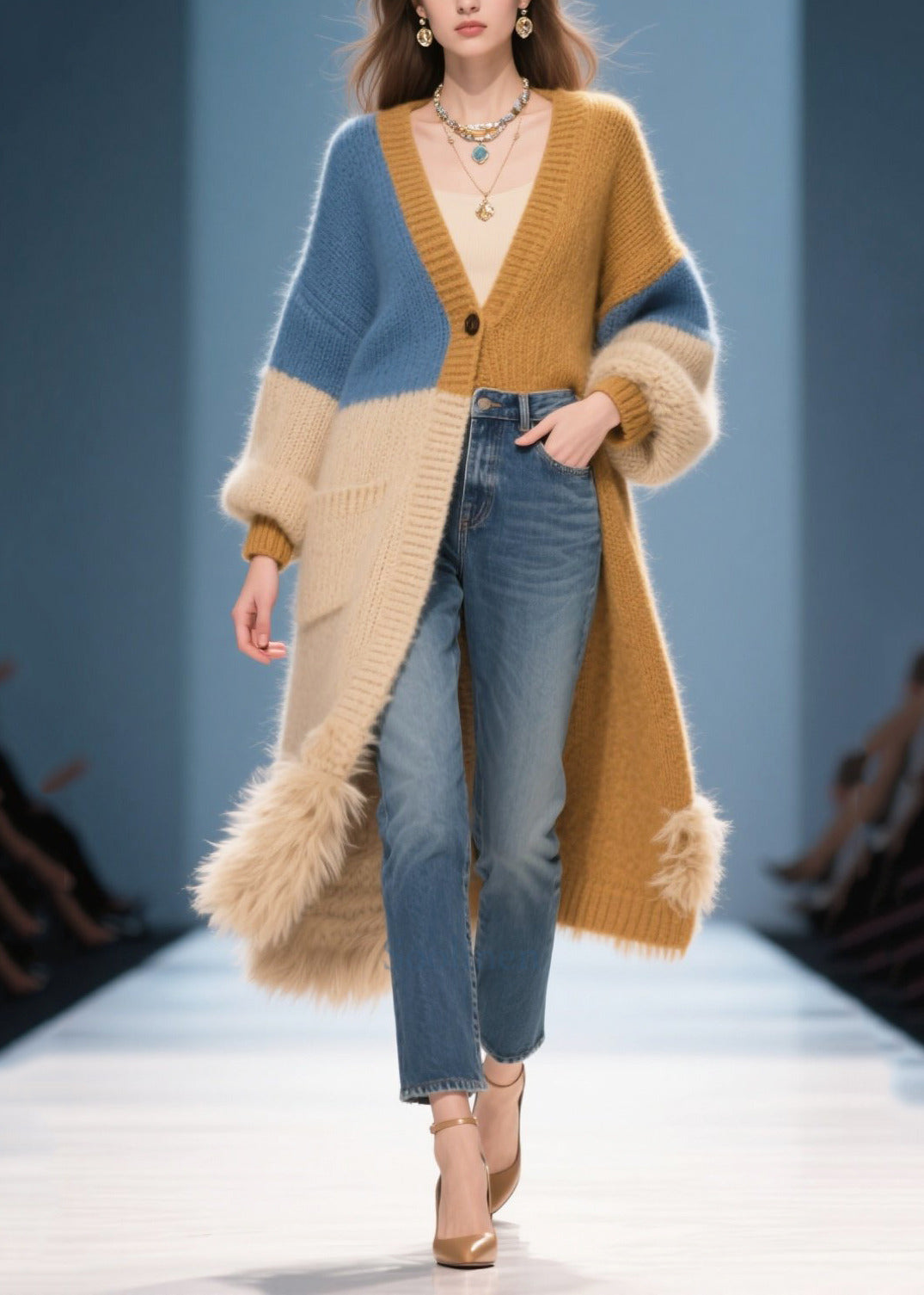 Well Tailored Cardigan with a Graceful Silhouette