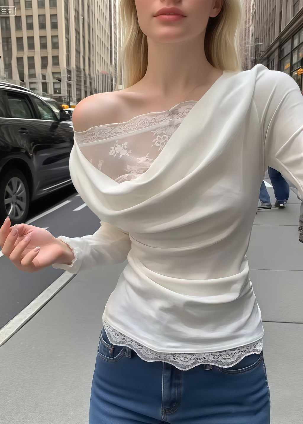 Well Tailored Top with a Graceful Silhouette