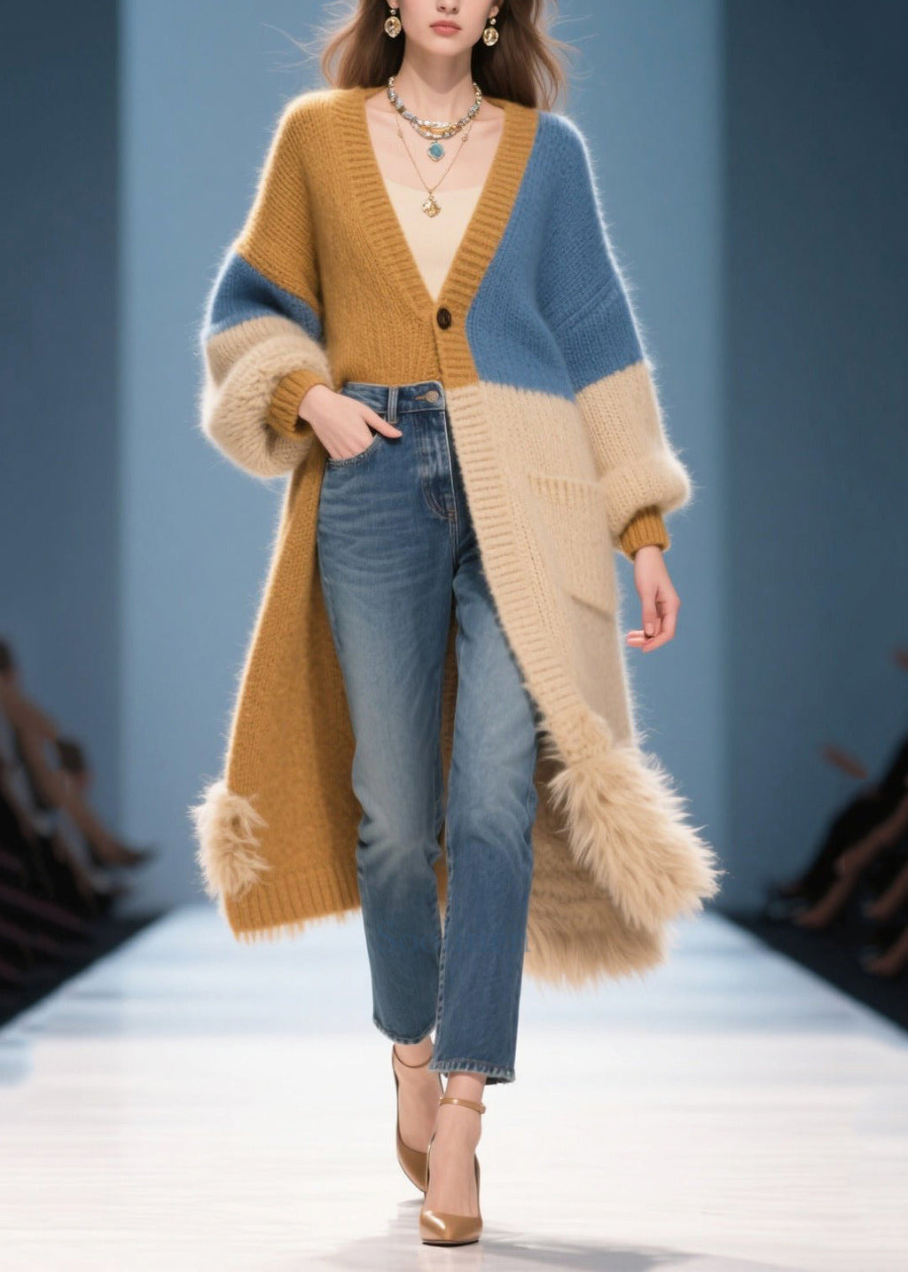 Well Tailored Cardigan with a Graceful Silhouette