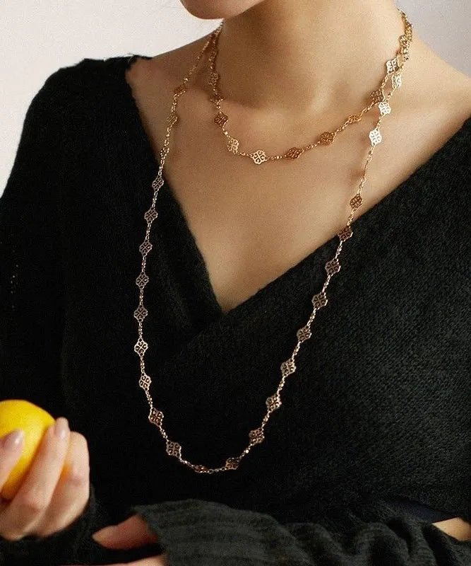 Vintage Handmade Gold Necklace