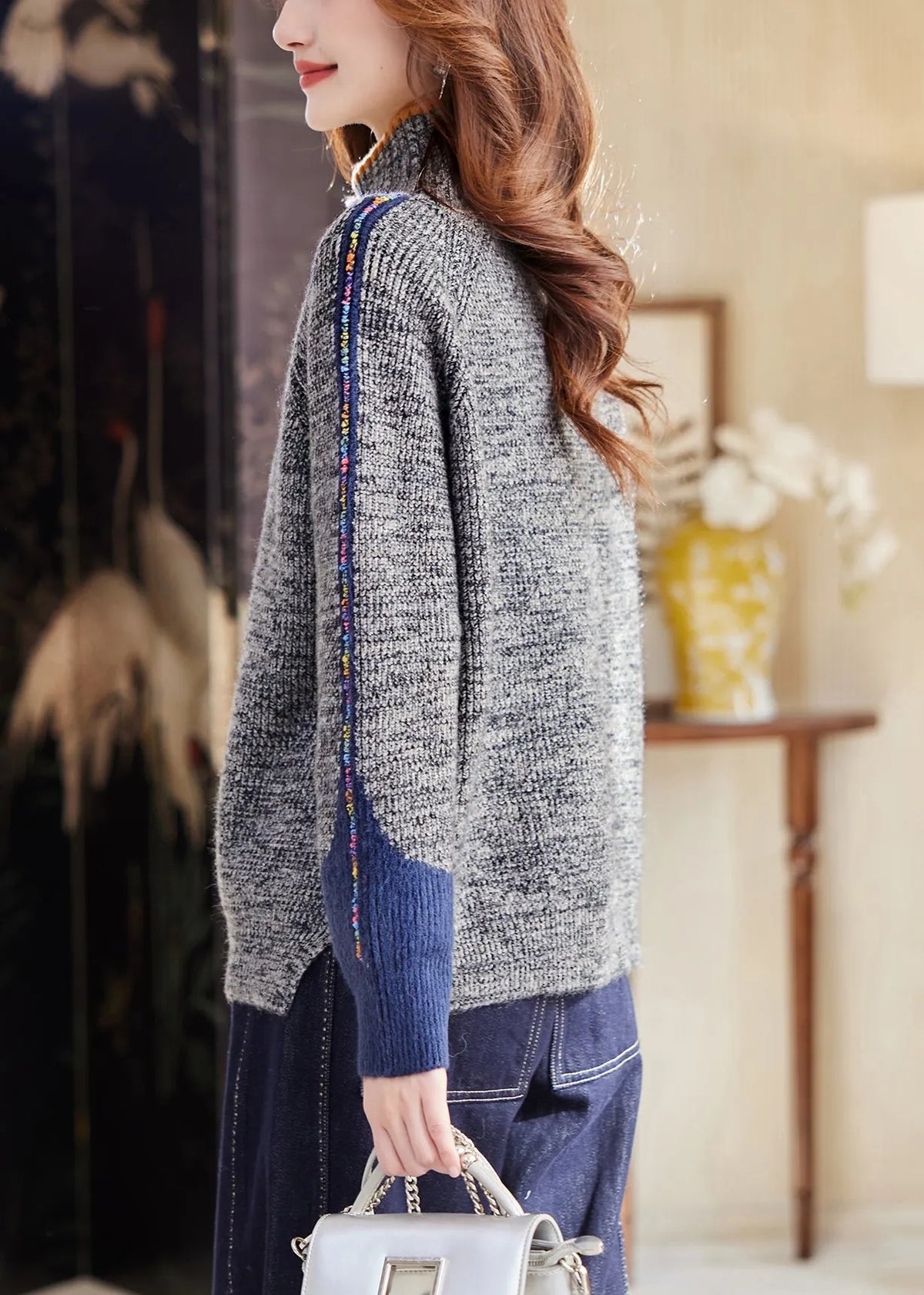 A Vintage Style Sweater with Delicate Timeless Details