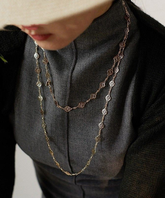 Vintage Handmade Gold Necklace